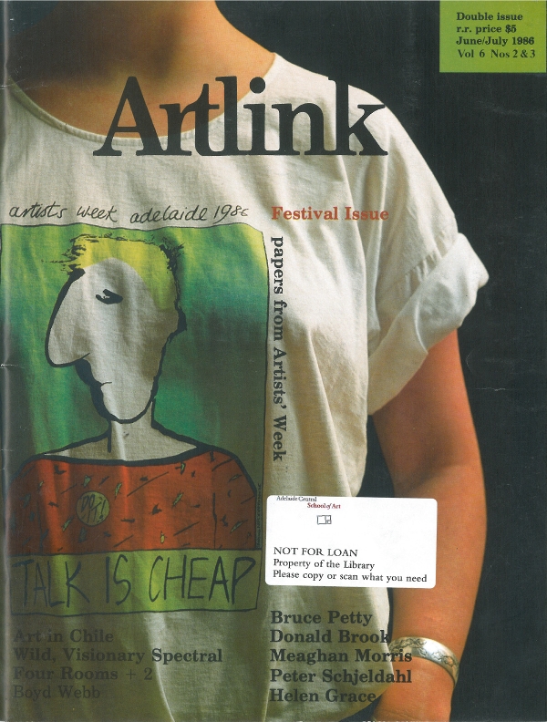 Issue 6:2&3 | June 1986 | Artists' Week Adelaide 1986